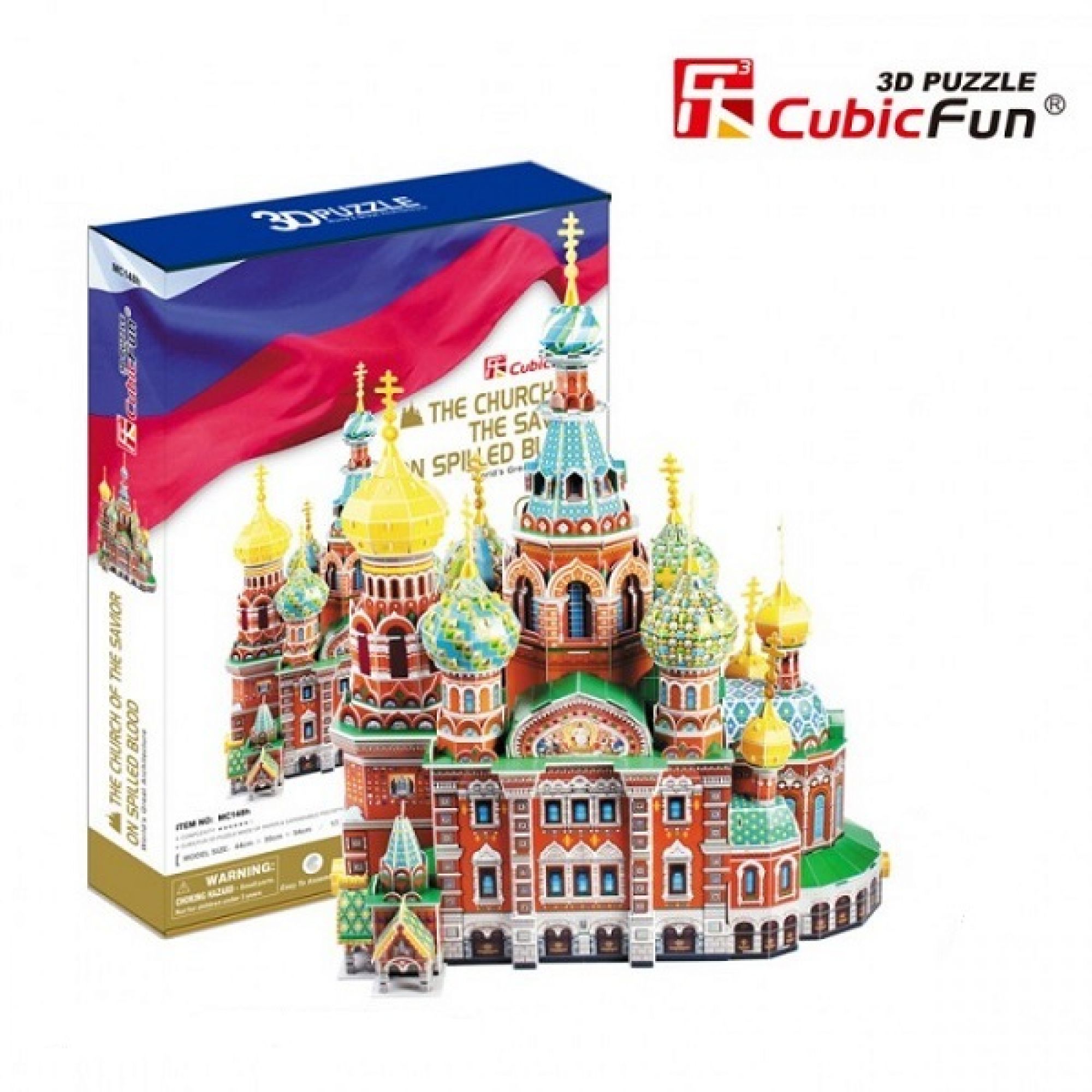 3d puzzle. 3d-пазл CUBICFUN собор Воскресения Христова (mc148h), 233 дет.. (3d Puzzle CUBICFUN собор Воскресения Христова. CUBICFUN / 3d-пазл "собор Воскресения Христова". Cubic fun l519h кубик фан собор Василия Блаженного с подсветкой.