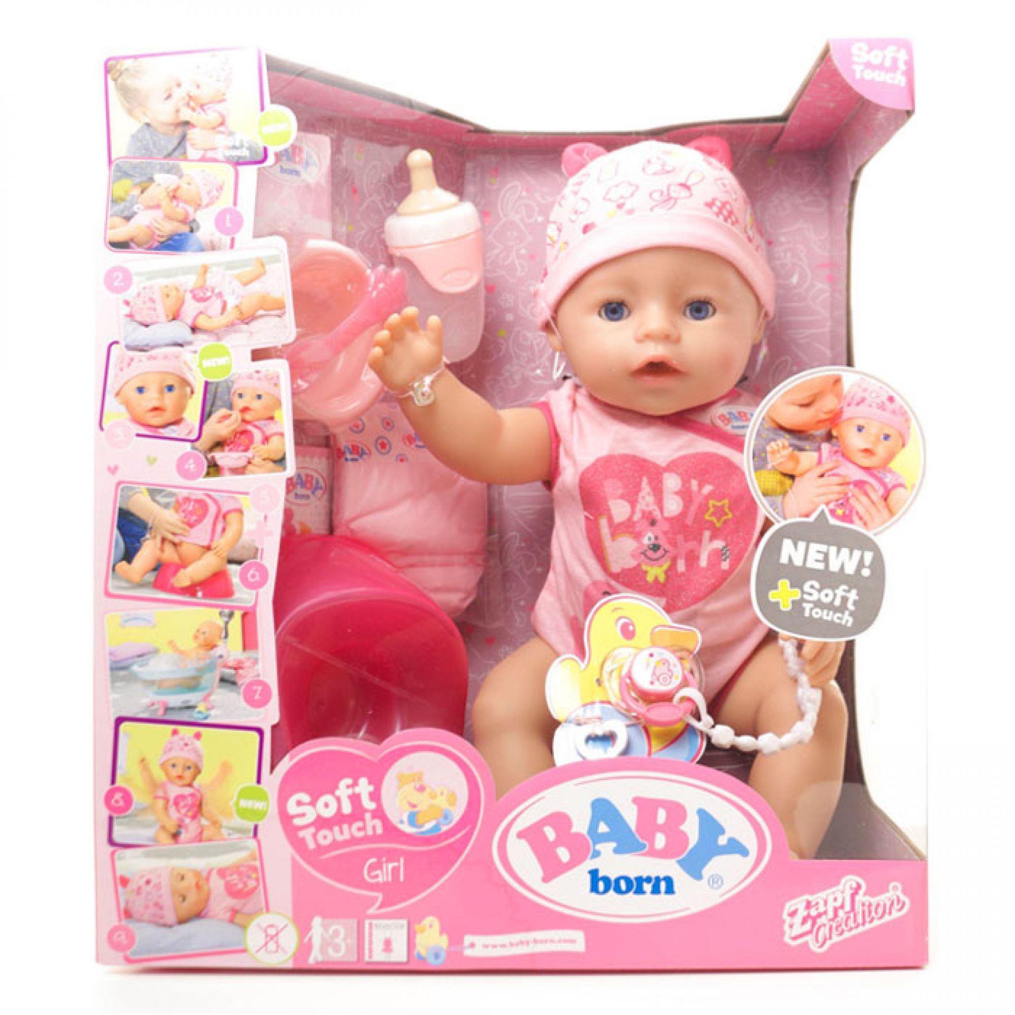 Беби бон бесплатную. Кукла Беби Борн интерактивная. Интерактивная кукла Беби Берн. Baby born Zapf Creation 43 см. Zapf Creation Baby born 824-368.