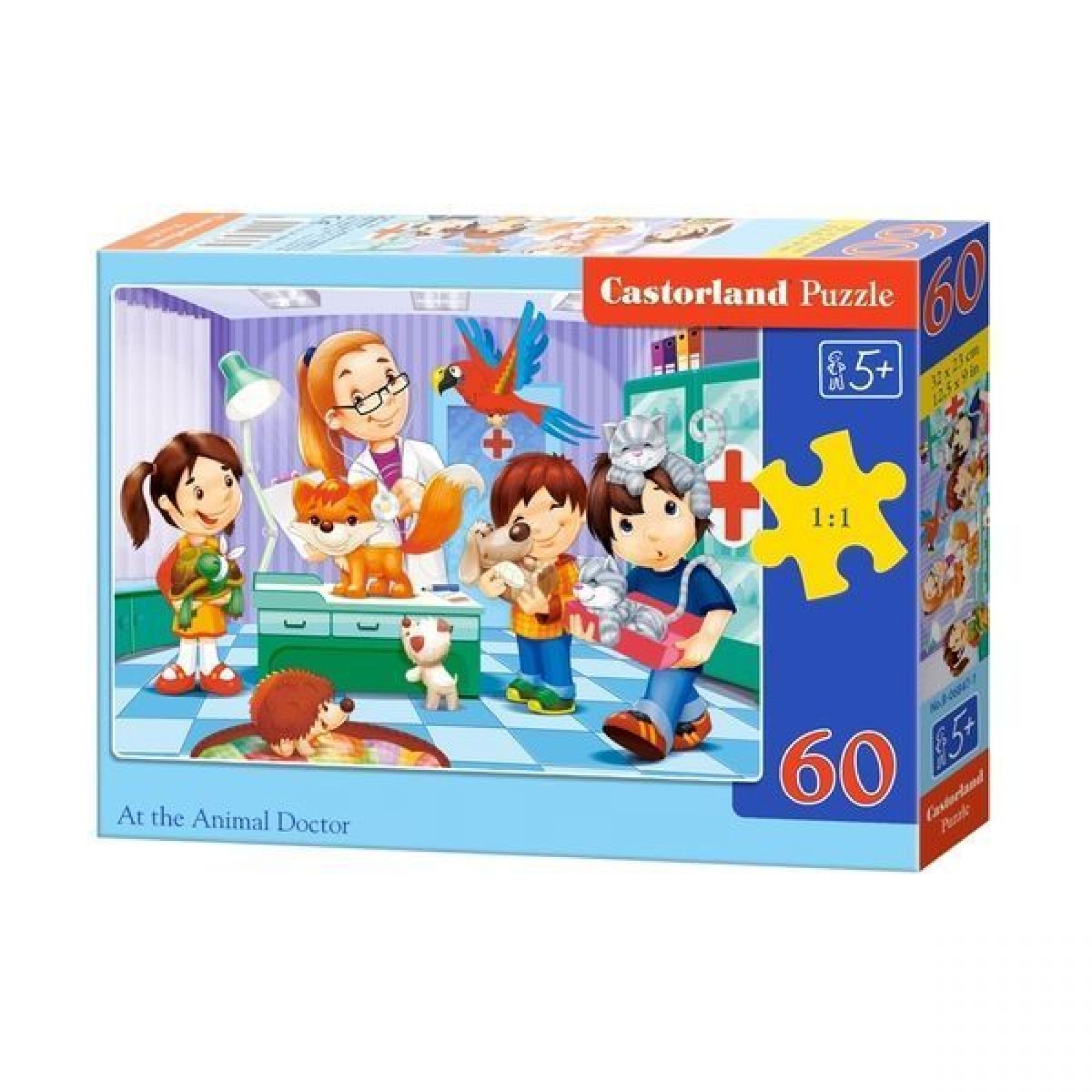 60 элементов. Castorland Puzzle 60 элементов. Пазл 60 ветеринар 06847. Пазл Castorland at the animal Doctor (b-06847), 60 дет.. Пазл Castorland a visit at the vet (b-040186), 40 дет..