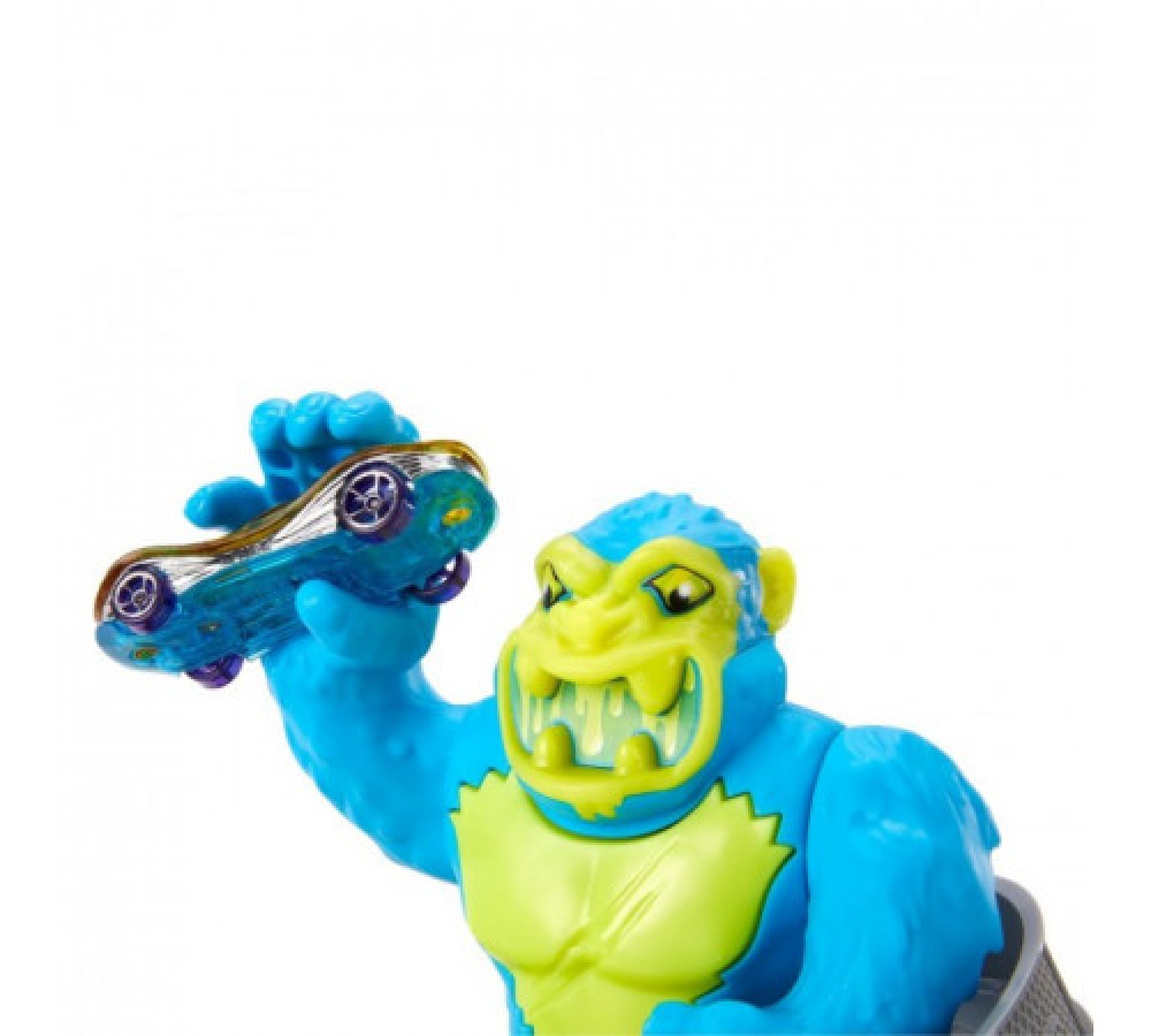 Hot wheels сити атака гориллы. Hot Wheels токсичная обезьяна. Хот Вилс набор атака ядовитой гориллы. Hot Wheels Dino Coaster Attack Playset gtt68 автотрек.