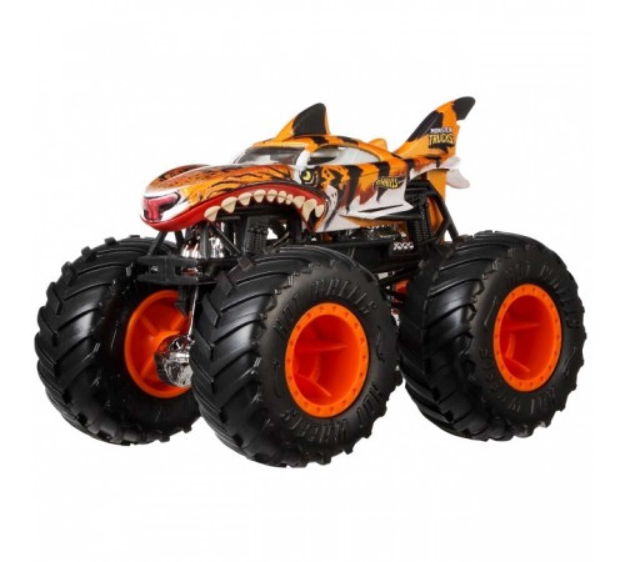 Hot wheels монстр трак акула. Монстр-трак hot Wheels Tiger Shark (fyj44/gjf04) 1:64. Хот Вилс базовый монстр трак.